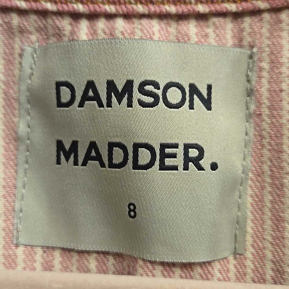 Damson Madder Dilly Vest Jacket in Pink Stripe EU Size 8/ US Size 4 - Picture 6 of 9